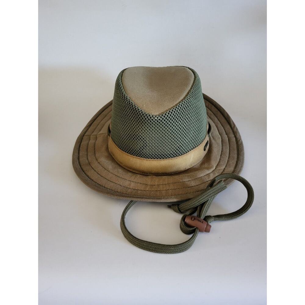 Outback Trading Company Mesh Brim Hat Sz Small Brown